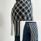 CouldNook Macrame Chair Back Cover - Event Chair Decor
