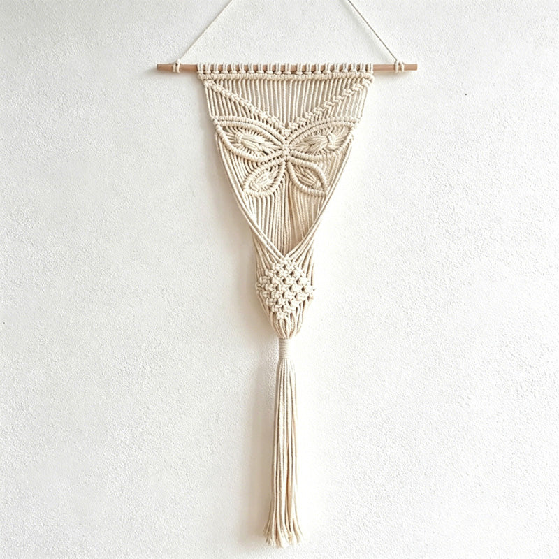 CouldNook Macrame Flower Wall Pocket - Hanging Home Decor