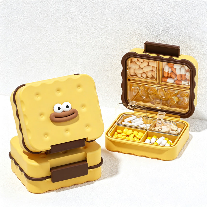 CouldNook Cute Cookie Shape Pill Box - Cozy Corner Accent