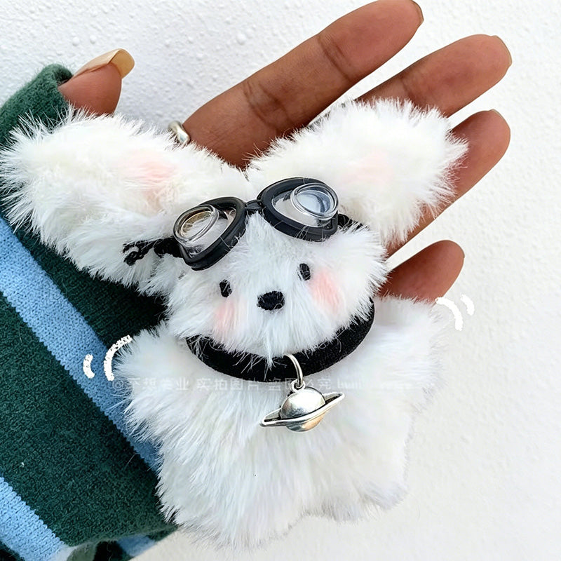 CouldNook Glasses Dog Plush Bag Charm - Desk and Bag Accent