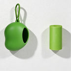 CouldNook Mango Shaped Dog Poop Bag Dispenser - Portable Waste Bag Holder
