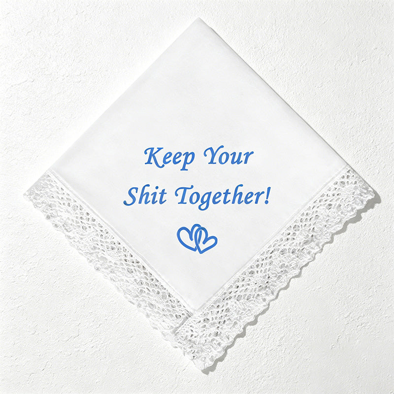 CouldNook Sentiment Handkerchief - Wedding Gift Keepsake