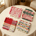 CouldNook Tassel Woven Coaster - Aesthetic Nordic Fabric Mat