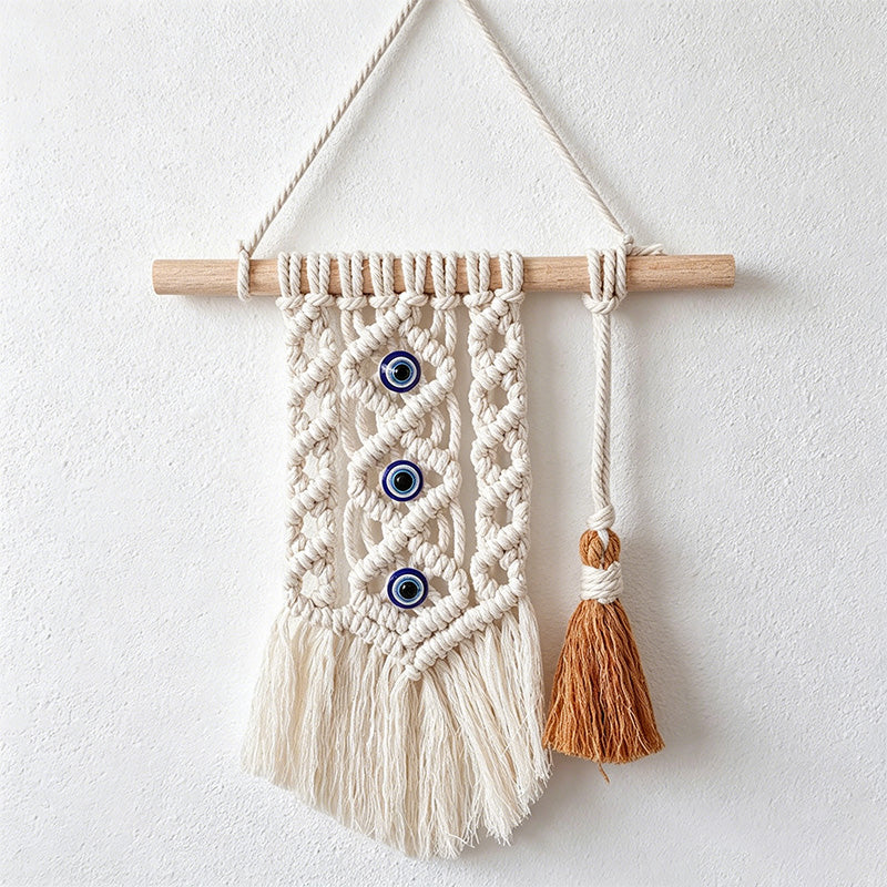 CouldNook Macrame Evil Eye Wall Hanging - Boho Wall Decor