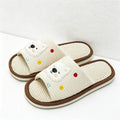 CouldNook Bear Dog Open Toe Slippers - Warm Indoor Accent