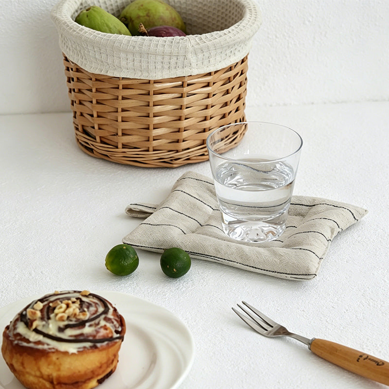 CouldNook Nordic Linen-Cotton Mat - Aesthetic insulated Table Mat