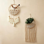 CouldNook Macrame Wall Pocket Basket - Hanging Floral Display