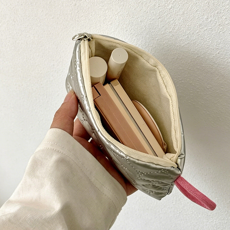 CouldNook Bow Embossed Mini Storage Pouch - Portable Makeup & Sanitary Bag