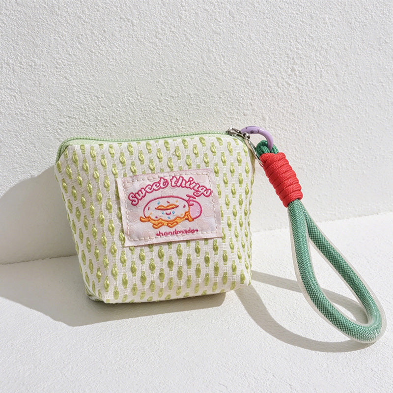 CouldNook Knit Look Mini Pouch - Loop Handle Storage Accent