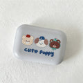 CouldNook Lovely Puppy Print Contact Lens Case - Small Home Organizer