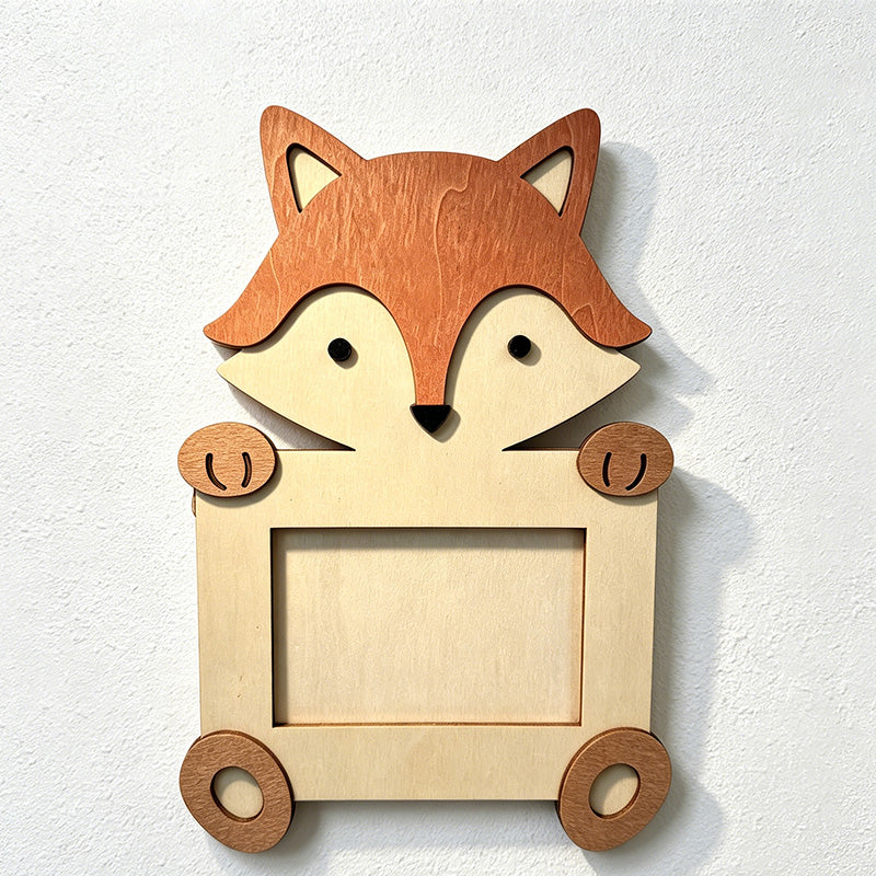 CouldNook Animal Wood Growth Chart - Nursery Room Decor