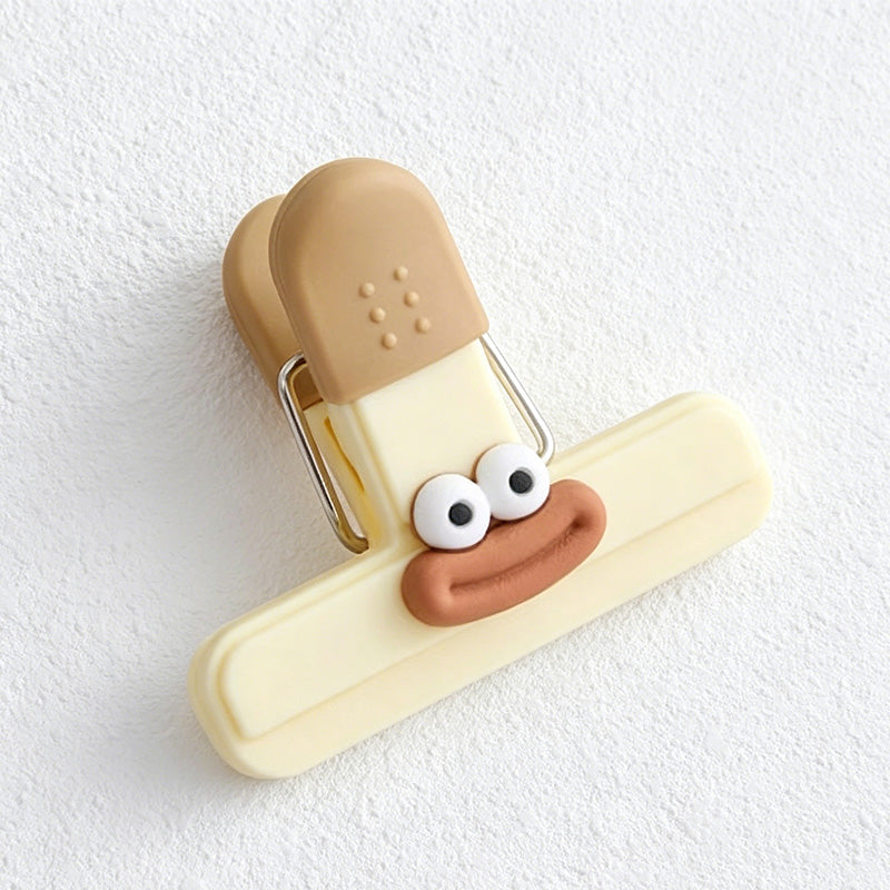 Food Bag Sealing Clip - Removable Cartoon Mouth Plastic Kitchen Food Storage Sealer Clip (Dual Size)