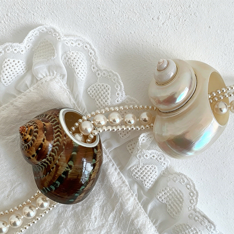 CouldNook Artisan-crafted Shell Napkin Ring - Aesthetic Ocean Dining Accent