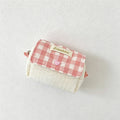 CouldNook Gingham Quilted Mini Zip Pouch - Desk Accent
