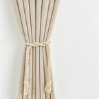 CouldNook 1Pair Of  Braided Rope Curtain Tieback - Soft Window Accent