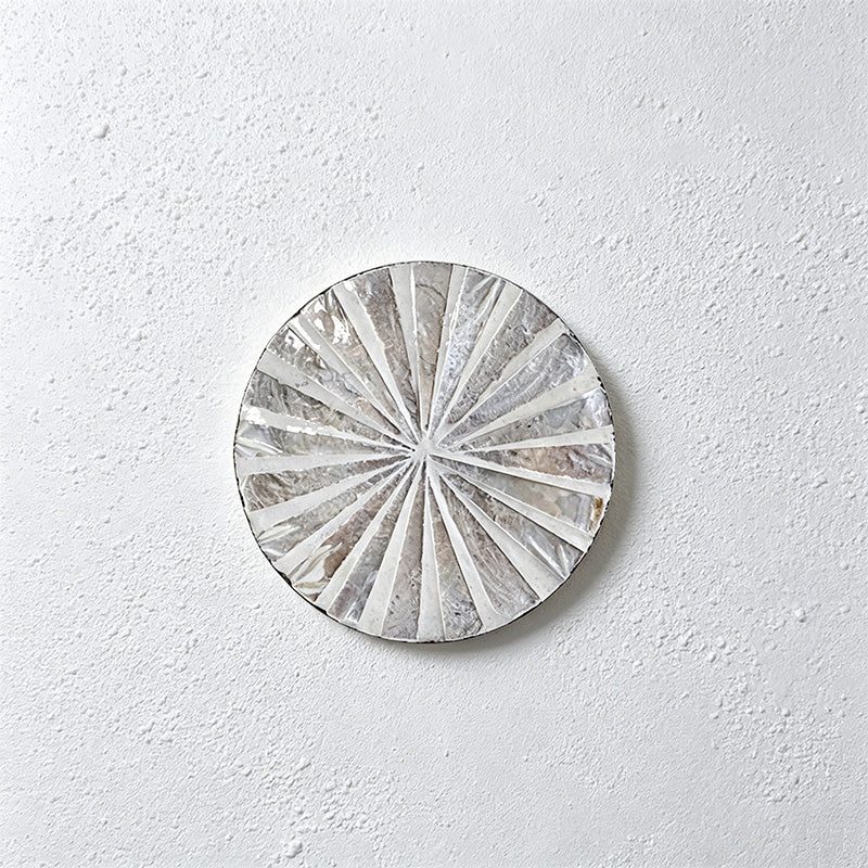CouldNook Shell Coaster - Natural Mother of Pearl Decor