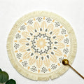 CouldNook Bohemian Tassel Placemat - Aesthetic Woven Table Mat