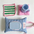 CouldNook Quilted Hanging Tissue Pouch - Stroller and Home Accent
