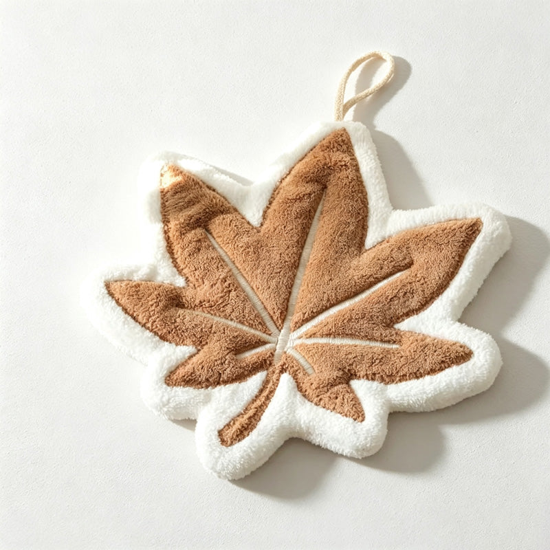 CouldNook Hanging Maple Leaf Hanging Towel - Cozy Corner Accent
