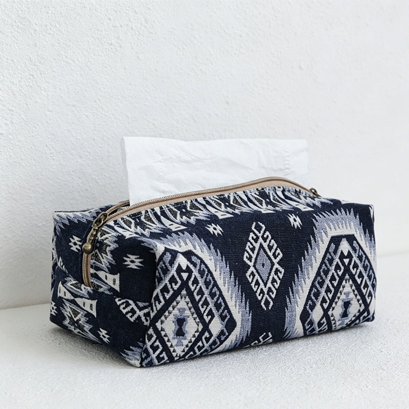 CouldNook Printed Tissue Box Cover - Soft Tabletop Holder
