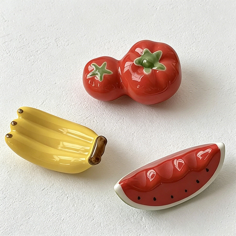 CouldNook Ceramic Chopstick Rest - Tabletop Decor Utensil Holder