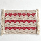 CouldNook Nordic Striped Table Mat - Aesthetic Contrast Color Placemat