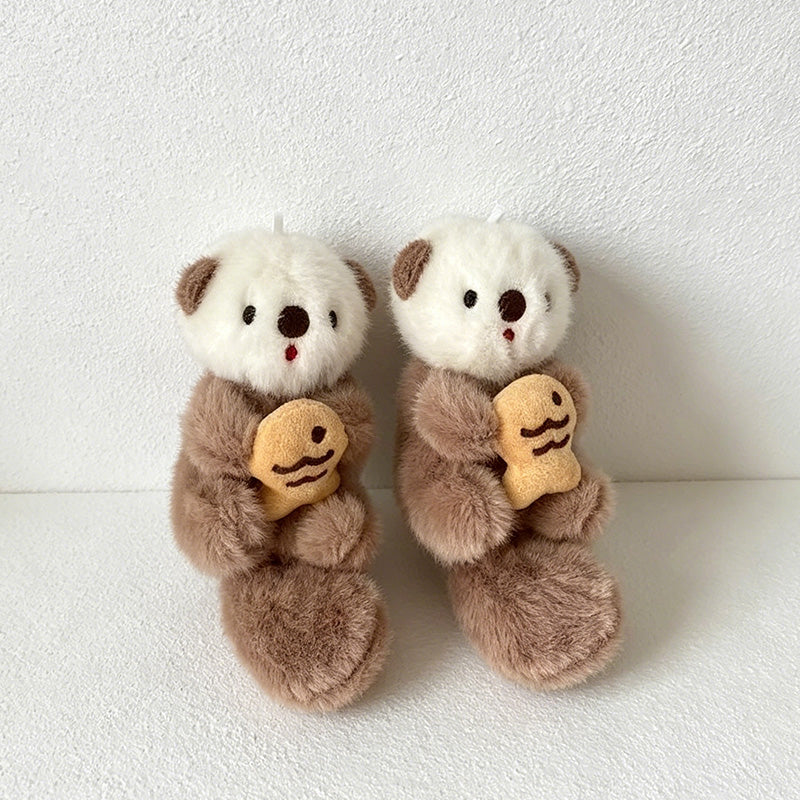 CouldNook Striped Belly Squirrel Bag Charm - Tail Accent