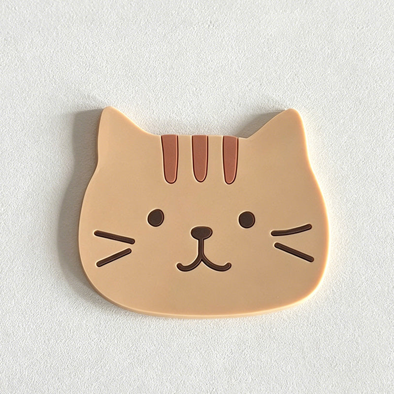 CouldNook Charming Cat Coaster - Soft Silicone Heat Resistant Pad