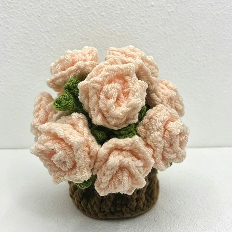 CouldNook Hand Crochet Bellflower Coaster - Floral Heat Resistant Table Decor