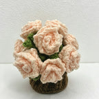 CouldNook Hand Crochet Bellflower Coaster - Floral Heat Resistant Table Decor
