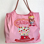CouldNook Candy Embrodiery Shopping Bag - Everyday Market Accent