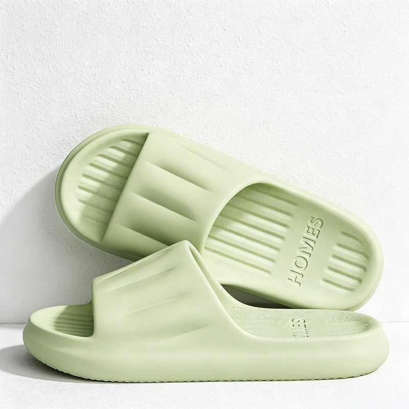CouldNook Ribbed Sole Home Slippers - Easy Storage Accent