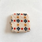 CouldNook Vintage Embroidered Cotton Linen Jewelry Pouch - Soft Travel Organizer