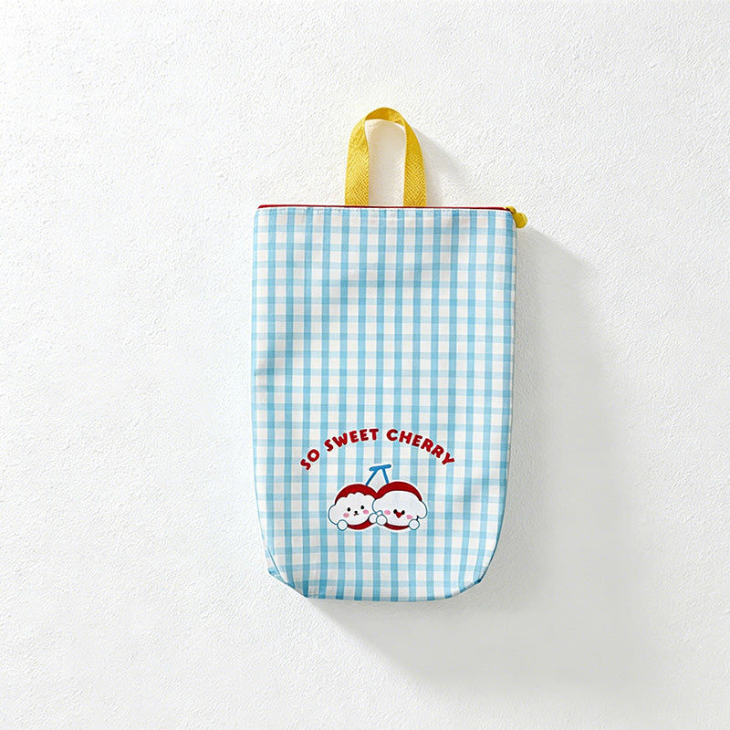 CouldNook Check Pattern Travel Storage Pouch - Dry Wet Helper