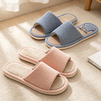 CouldNook Soft Band Open Toe Slippers - Simple Home Accent