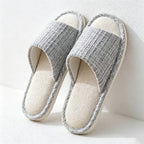 CouldNook Tweed-Look Open Toe Slippers - Soft Room Accent