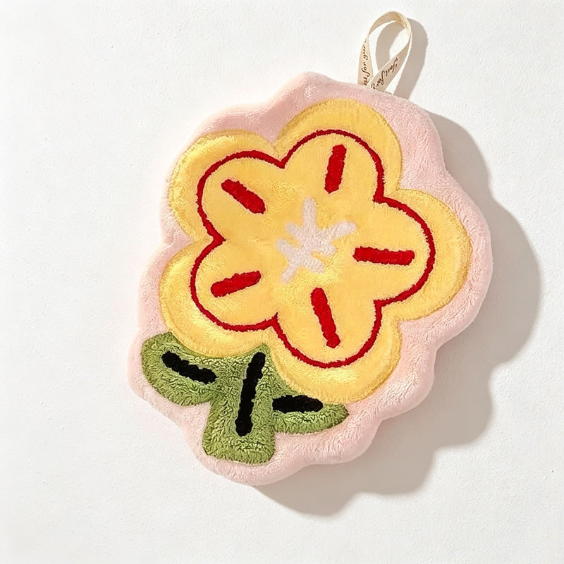 CouldNook Hanging Flower Shape Hanging Towel - Everyday Use Accent