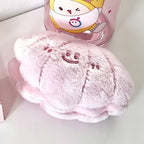 CouldNook Fluffy Round Compact Mirror Bag Charm- Desk Bag Accent