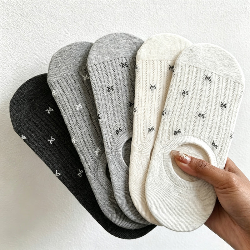 CouldNook Textured Motifs Patterned Socks - Simple Daily Essential