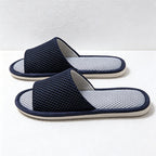 CouldNook Mesh Texture Open Toe House Slippers - Airy Indoor Accent