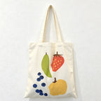 CouldNook Fruit Print Canvas Tote Bag - Everyday Carry Accent
