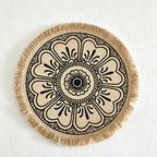 CouldNook Jute Tassel Woven Placemat - Aesthetic Rustic Table Mat