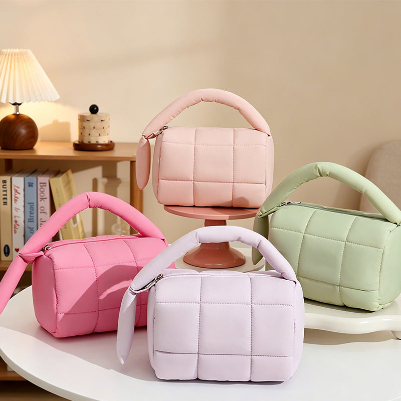 CouldNook Quilted Mini Makeup Bag - Soft Vanity Accent