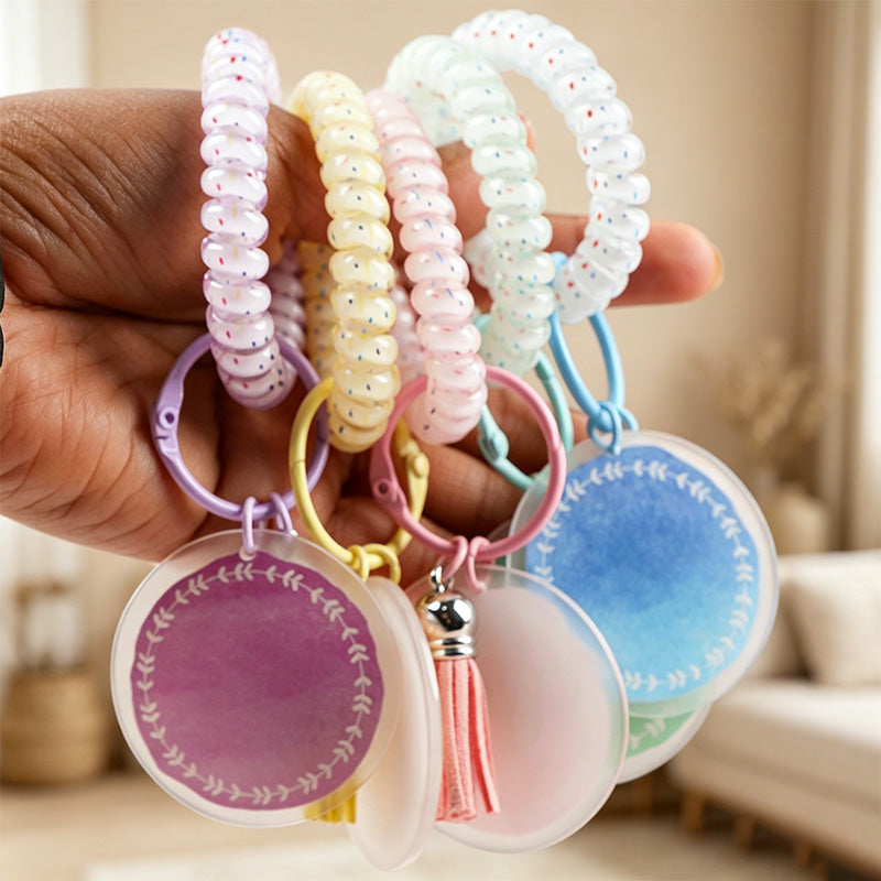 CouldNook Beaded Ring Keychain Charm - Bag Accent