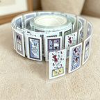 CouldNook Sparkling Cat Motif Sticker Roll - Glitter Sand Scrapbooking Decals