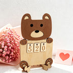 CouldNook 3D Animal Wooden Reading Counter - Tracker Desk Decor Frame