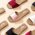 CouldNook Woven Look Contrast Footbed Home Slippers - Gentle Display Piece