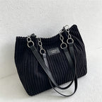 CouldNook Pleated Shoulder Tote Bag - Vanity Carry Accent