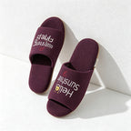 CouldNook Open Toe Smooth Home Slippers - Gentle Display Piece