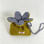 CouldNook Plush Drawstring Flower Bag - Giftable Carry Accent
